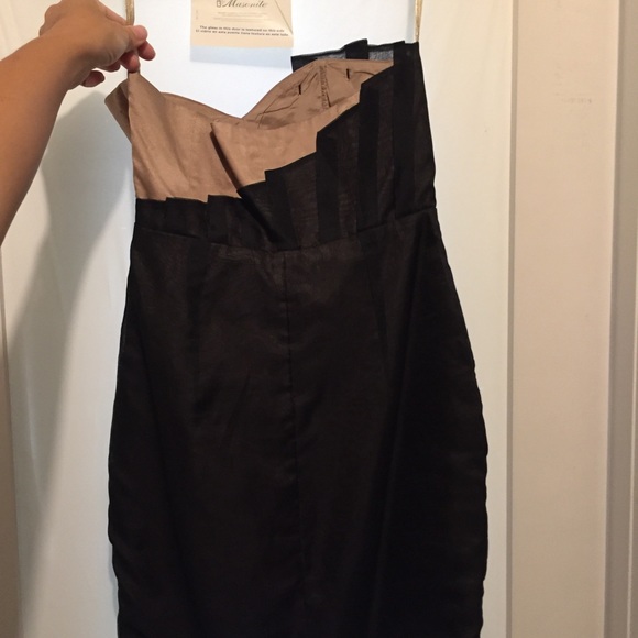 ASOS pleated front pencil dress - size 2 - Picture 3 of 4